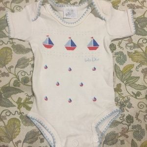 Adorable Baby Dior Sailboat Onesie Designer Baby